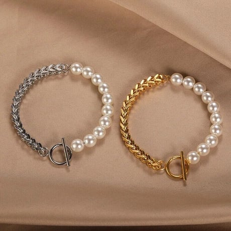 チェーンパール ブレスレット 2色展開