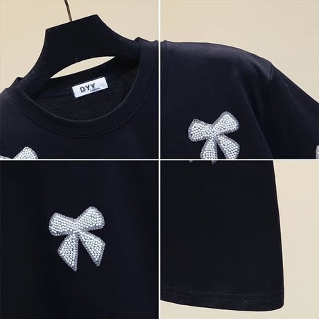 パールミニリボン Tシャツ 2色展開