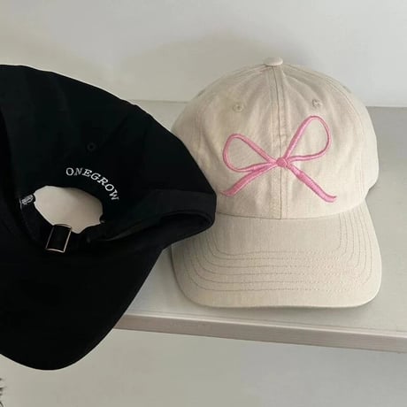 リボンステッチ キャップ 6色展開