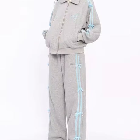 リボンラインセットアップパンツ 3色展開