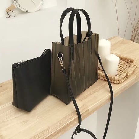 クリアストライプ バッグ 4色展開