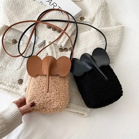 エレファントレザー ボアバッグ 3色展開