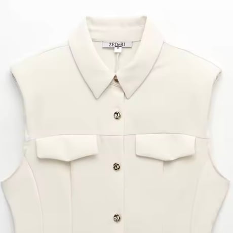 フレンチノースリーブワンピース 2色展開