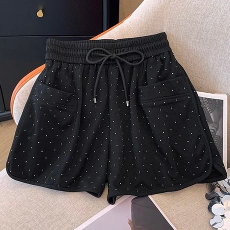 ラインストーン ショートパンツ 2色展開
