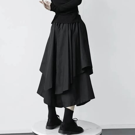 ドレープアシンメトリー スカート 3色展開