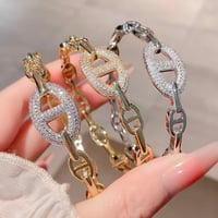 サークルジルコニアブレスレット 2色展開