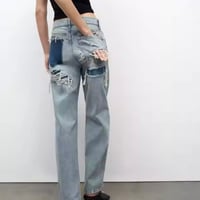 バッククラッシュデニムパンツ