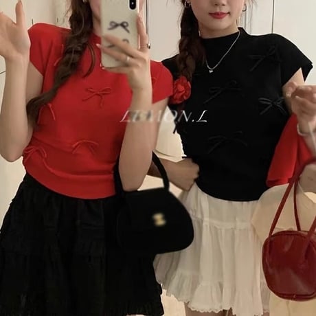 キュートリボン サマーニット 6色展開