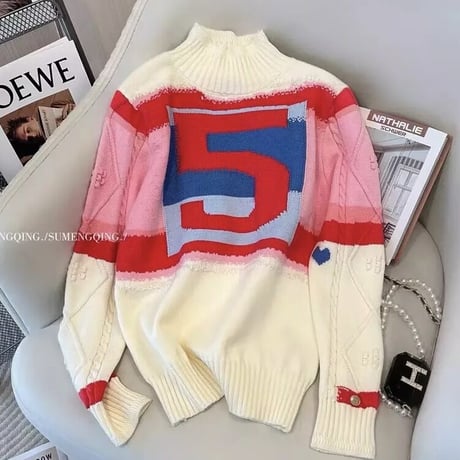 ファイブデザイン ハイネックニット 2色展開