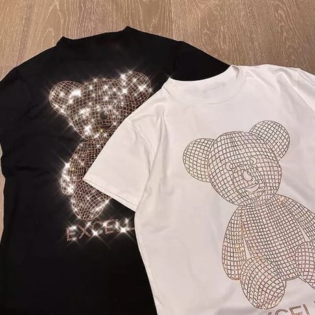 クリスタルベアー ルーズTシャツ 2色展開