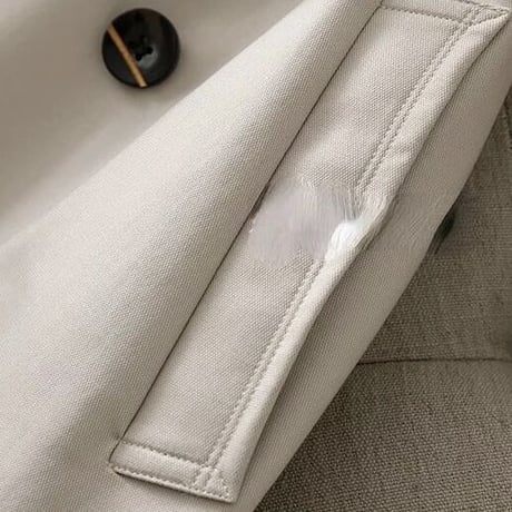 ベルト付き ショートトレンチコート 3色展開