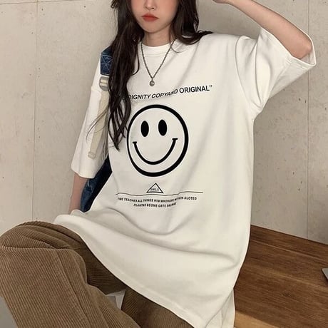 スマイリー オーバーTシャツ 2色展開