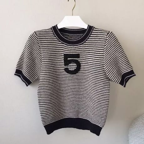 ファイブモチーフ モノトーントップス