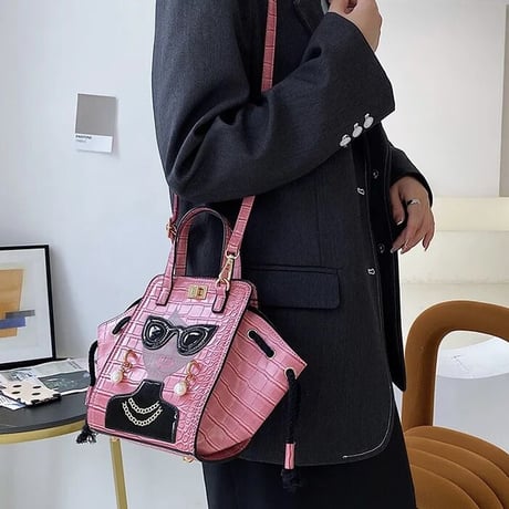 ガールフェイス クロコデザインバッグ 4色展開