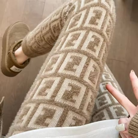 ハイデザインニットレギンス 3色展開