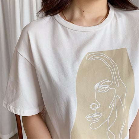 モダンフェイス Tシャツ 2色展開