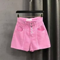 ピンクデニムショートパンツ