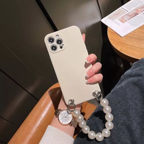 パールストラップ iPhoneケース 4色展開
