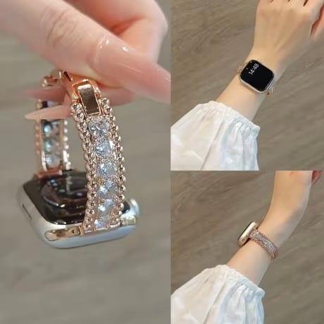 Applewatch ジルコニアストーンベルト 4色展開