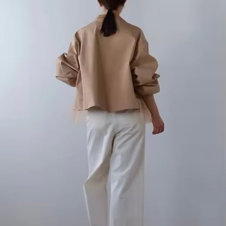 チュールパッチワークデニムジャケット 3色展開
