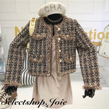 エレガンスツイード ジャケット 2色展開