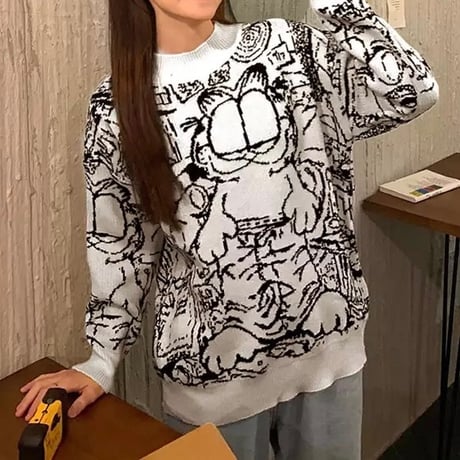 キャットデザインニット 3色展開