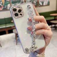 ビジューストラップ iPhoneケース 6色展開