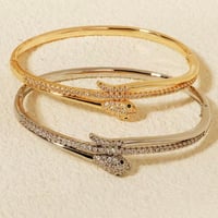 ジルコニアスネークブレスレット 2色展開