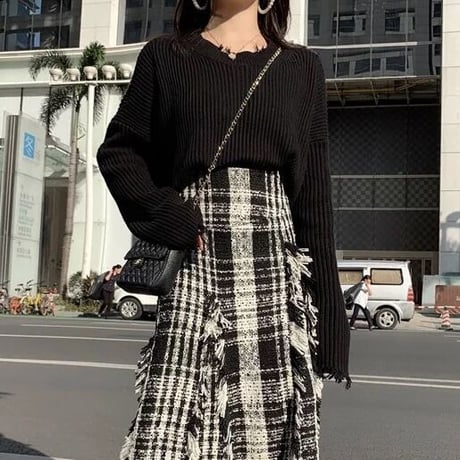 【即納】シャギーデザイン ショートニット