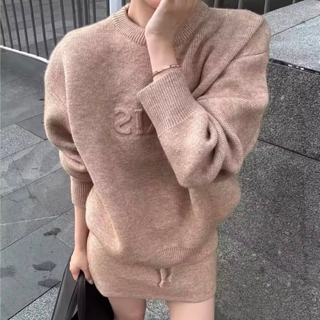 PARISニットスカートセット 3色展開
