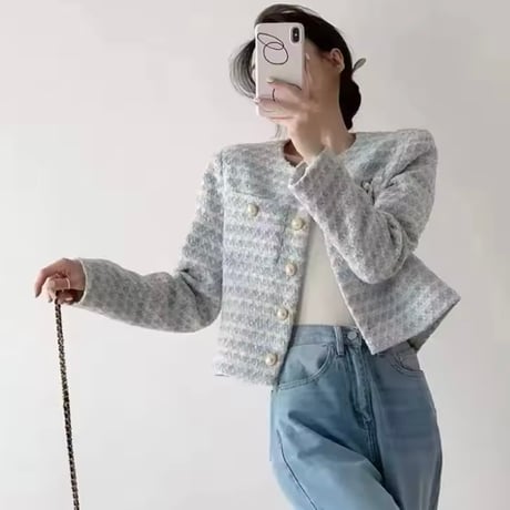 ブルーツイードジャケット