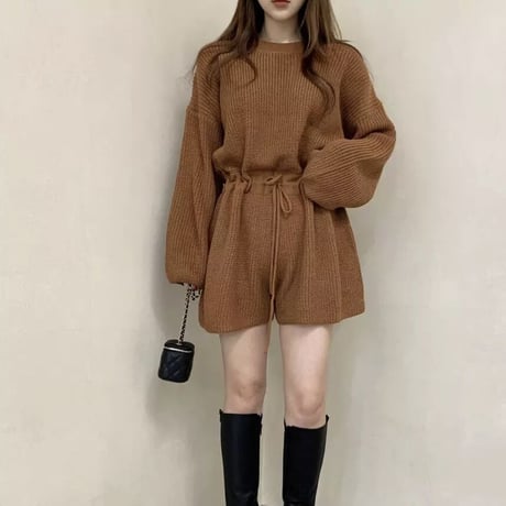 ウエストマーク ニットロンパース 4色展開