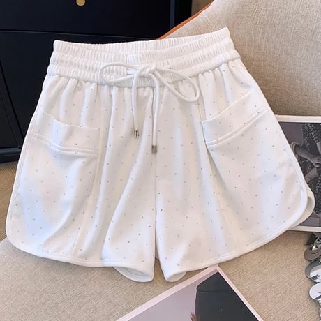 ラインストーン ショートパンツ 2色展開