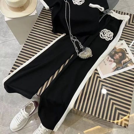 モノクロフラワー サマーセットアップ 2色展開