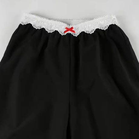 レースウエストカジュアルパンツ
