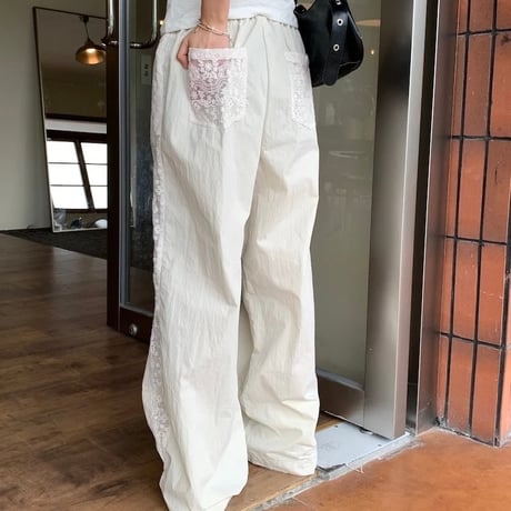ポイントレース カジュアルパンツ