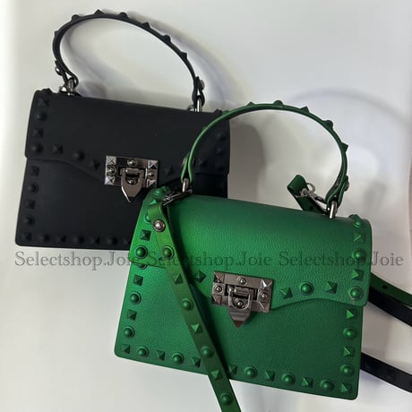 2way スタッズ ジェリーバッグ 5色展開