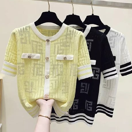 シルバーストーン サマーニットトップス 4色展開