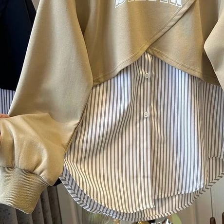クロスオーバー ドッキングブラウス 2色展開