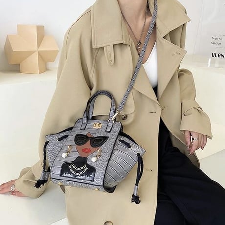 ガールフェイス クロコデザインバッグ 4色展開