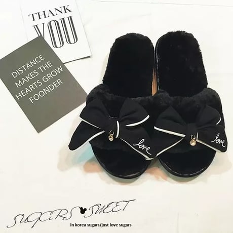 ロゴリボン ファールームシューズ 3色展開