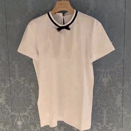 ブラックタイ パールTシャツ