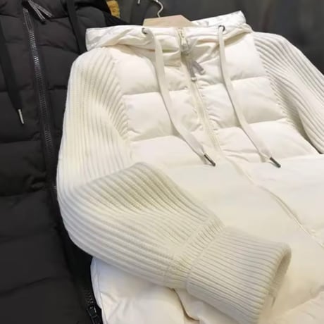 スリーブニットダウンジャケット 2色展開