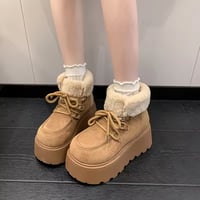 ハイソールファーショートブーツ 3色展開