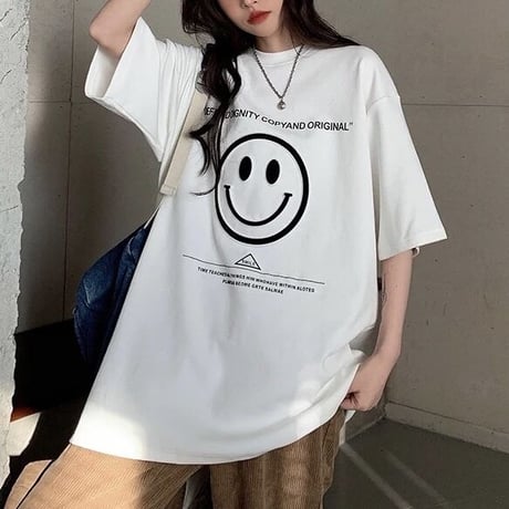 スマイリー オーバーTシャツ 2色展開