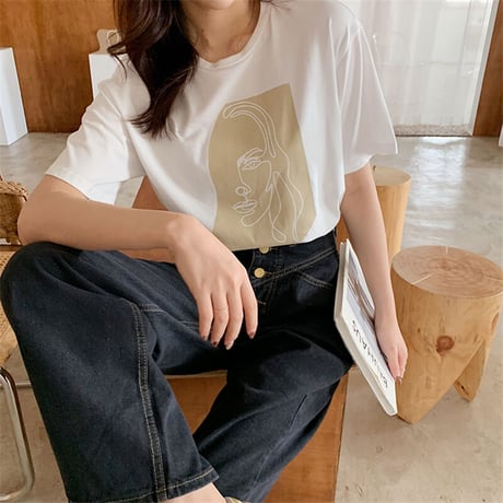 モダンフェイス Tシャツ 2色展開