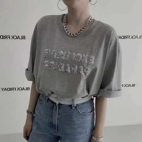 シルバースパンコールロゴ Tシャツ 3色展開