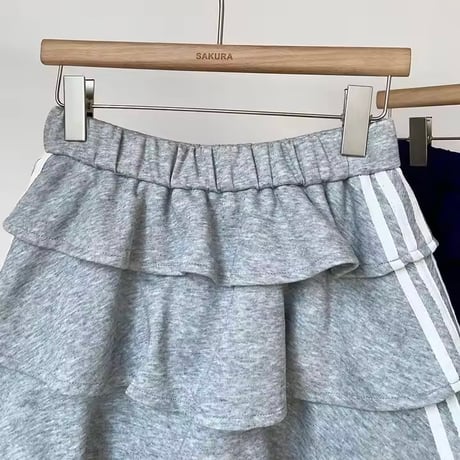 フリルスウェットスカート 3色展開