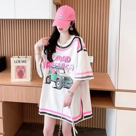 ネオンピンクTシャツ 2色展開