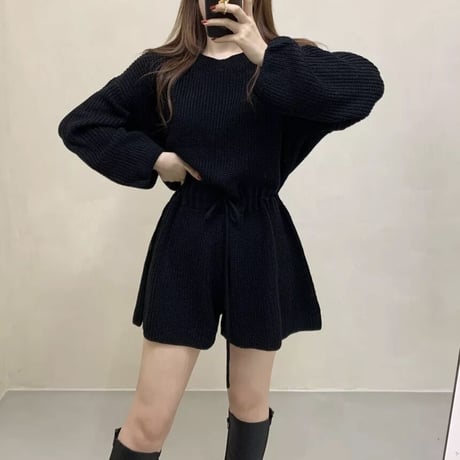 ウエストマーク ニットロンパース 4色展開